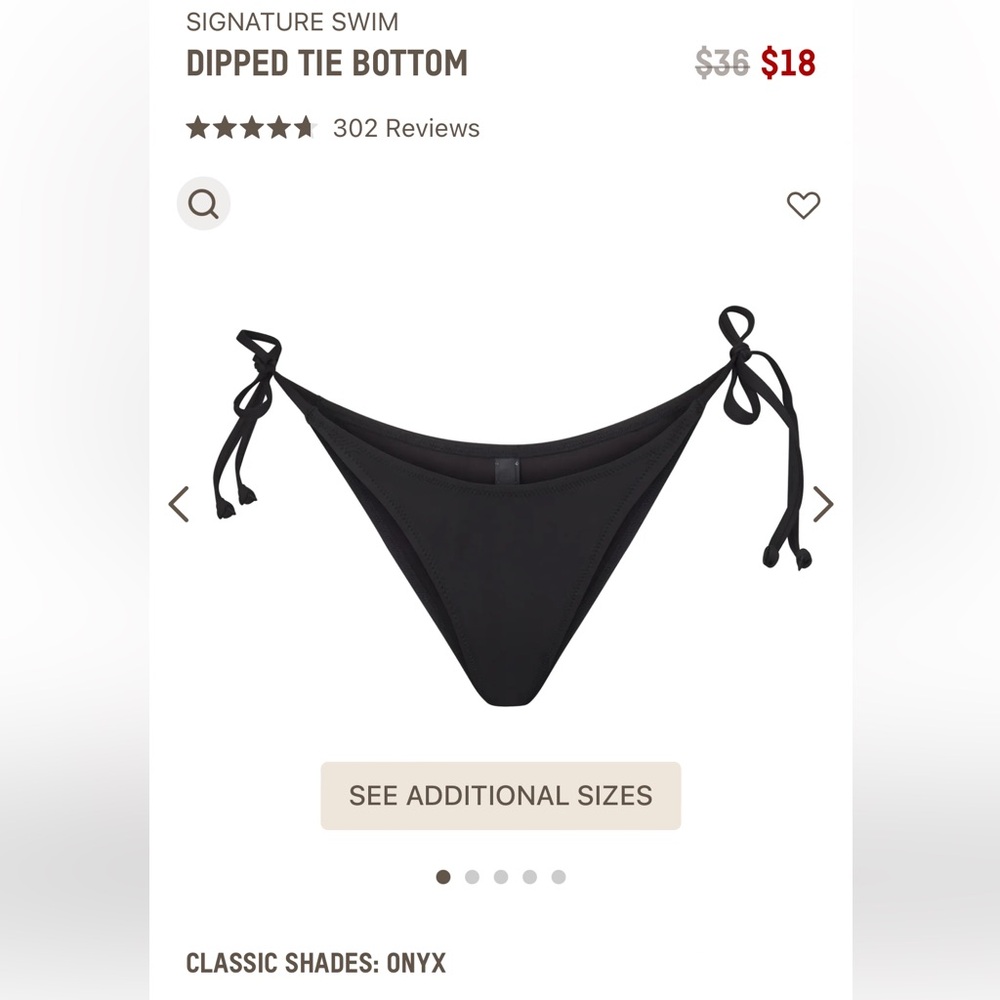 Women’s skims skims DIPPED TIE BOTTOM